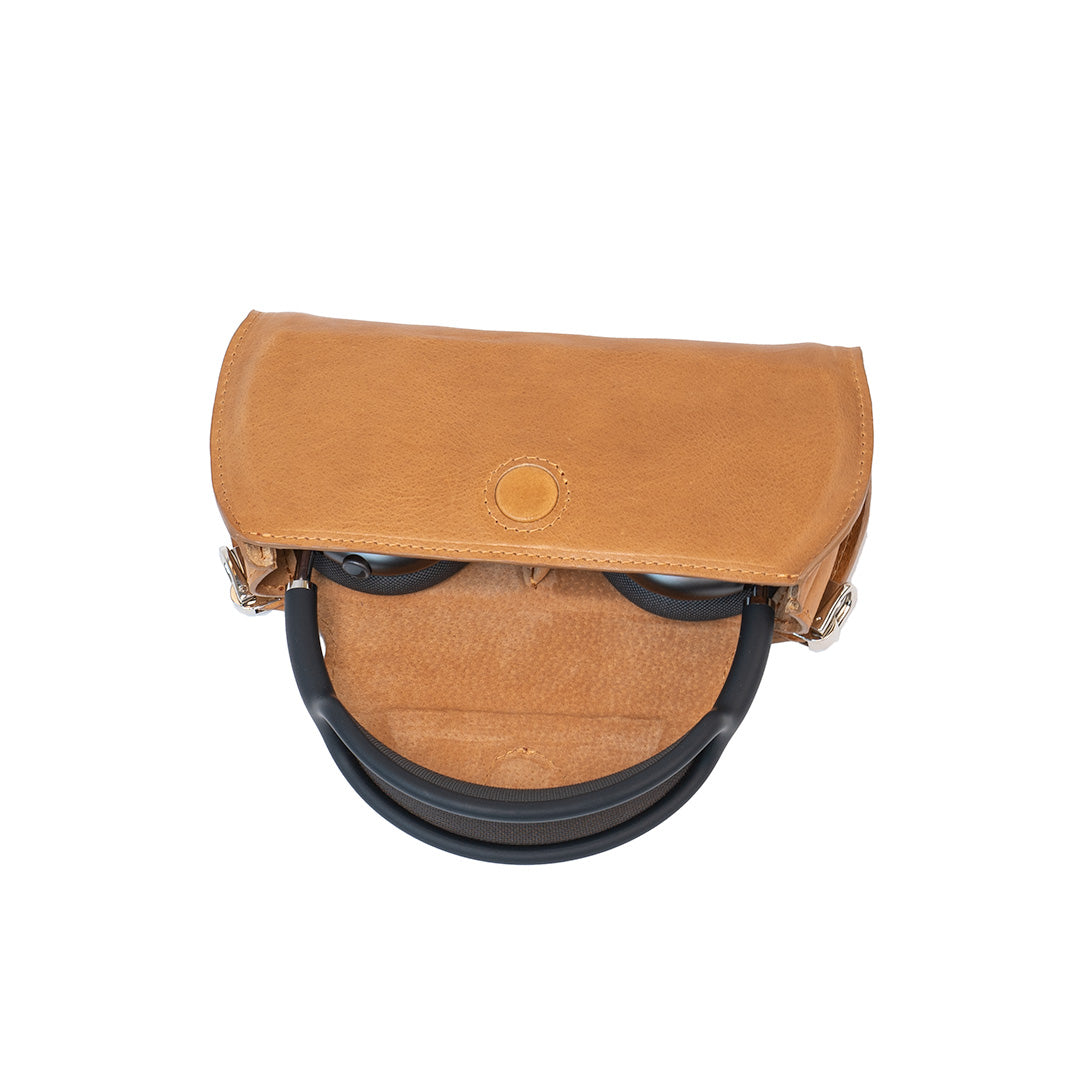Leather Case for AirPods Max (Camel - full-grain)-1